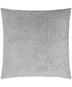 D.V. KAP Home / Canaan Company ROUTLINE PILLOW GREY | 24 X 24