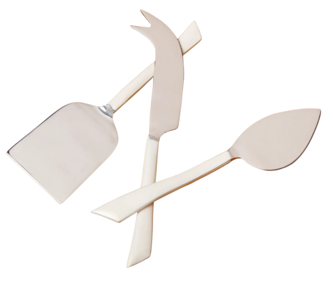 Be Home ENAMEL HANDLED CHEESE SET SERVING