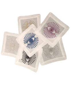 Bodrum BRIGHT EYES COCKTAIL NAPKIN SET | MULTI