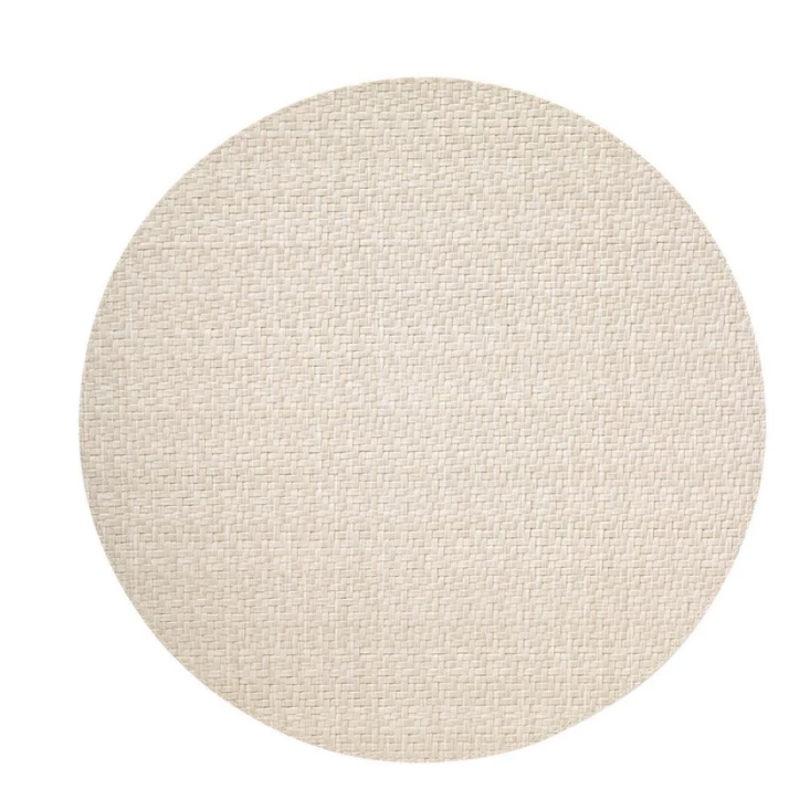 Bodrum WICKER EASY CARE PLACEMAT | ROUND | CREAM THE TABLE