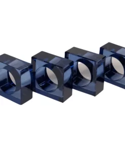 Julian Mejia CUBE ACRYLIC NAPKIN RING | BLUE