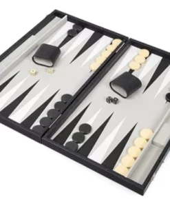Brouk & Co GAMES & GADGETS BACKGAMMON SET |ONYX BLACK
