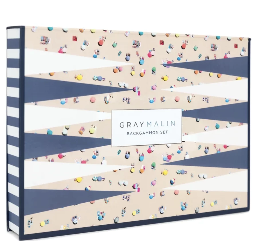 Chronicle Books GAMES & GADGETS BEACH BACKGAMMON BY GRAY MALIN