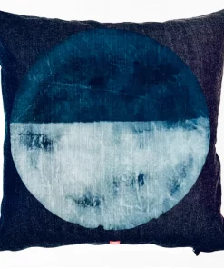 RO25 DENIM SPLIT 2 MOON PILLOW PILLOWS