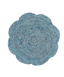 Blue Pheasant VERA FLOWER PLACEMAT SET BLUE