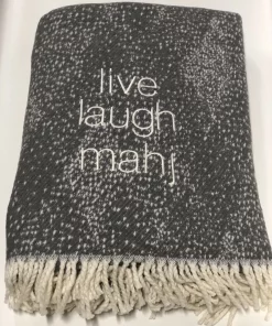 A Soft Idea LIVE LAUGH MAHJ THROW | DOTTI DOTS | GREY THE HOME