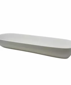 Nashi Home BOWLS & CENTERPIECES LUXE RESIN BOAT BOWL WHITE LARGE
