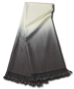 Johanna Howard THE HOME DIP DYED ALPACA THROW PEWTER