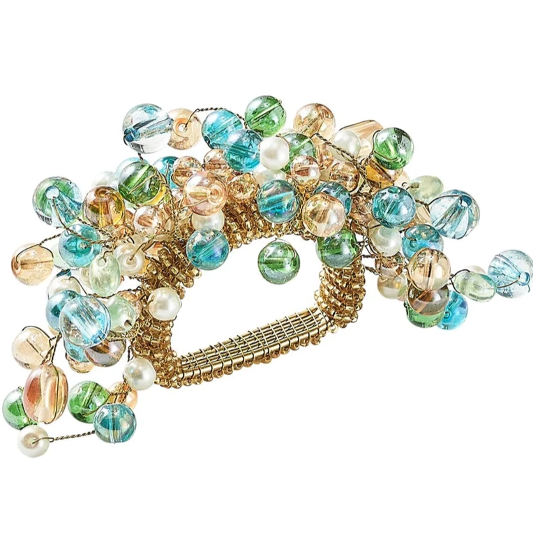 Kim Seybert THE TABLE SPRITZ NAPKIN RING NATURAL