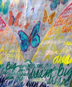 Allyson Monson OVERLAPPED WINGS BUTTERFLY PHOTOGRAPHY ART| PLEXI | 40 X 60 WALL DECOR