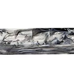 Nashi Home SWIRL RESIN BOAT BOWL BLACK SERVING