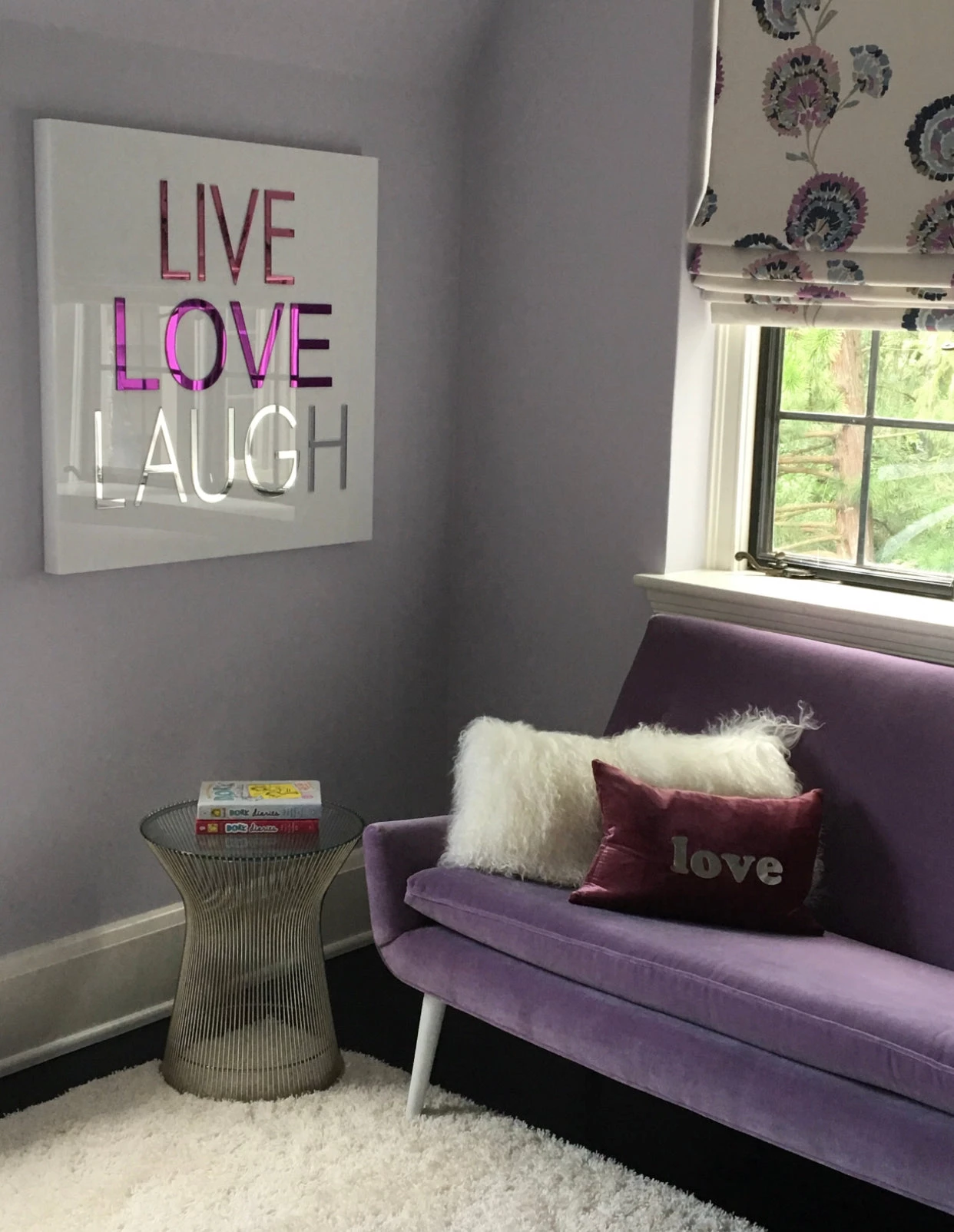 EYE CANDY WALL DECOR LIVE LOVE LAUGH CRYLIC ART | FINE LETTERS | 24 X 24