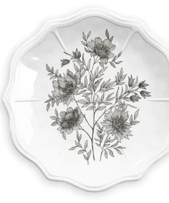 TarHong MONOCHROME FLORAL MELAMINE DINNERWARE THE TABLE