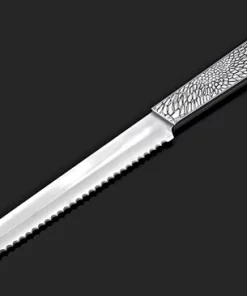 Metalace Art JUDAICA ORGANIC LACE CHALLAH KNIFE