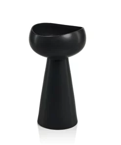 Zodax CANDLELIGHT LAGUNA TAPER PILLAR CANDLEHOLDER BLACK