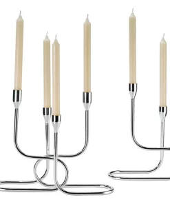 Kiyasa/Twig CANDLELIGHT MASINI CANDLEHOLDER SET | SILVER PLATED