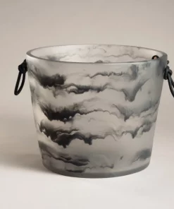 CDMX Design WINE & BAR RESIN LEATHER HANDLE CHAMPAGNE BUCKET