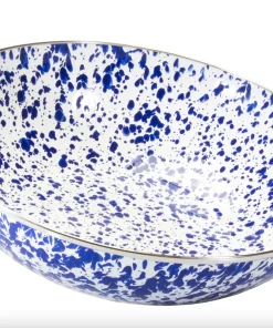 Golden Rabbit SERVING ENAMEL CATERING BOWL COBALT