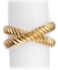 L'Objet DECO TWIST NAPKIN RING | SET OF 4 | VARIOUS THE TABLE