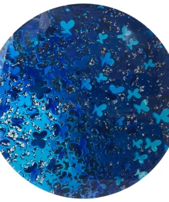 EYE CANDY SERVING BLUE BUTTERFLIES LAZY SUSAN