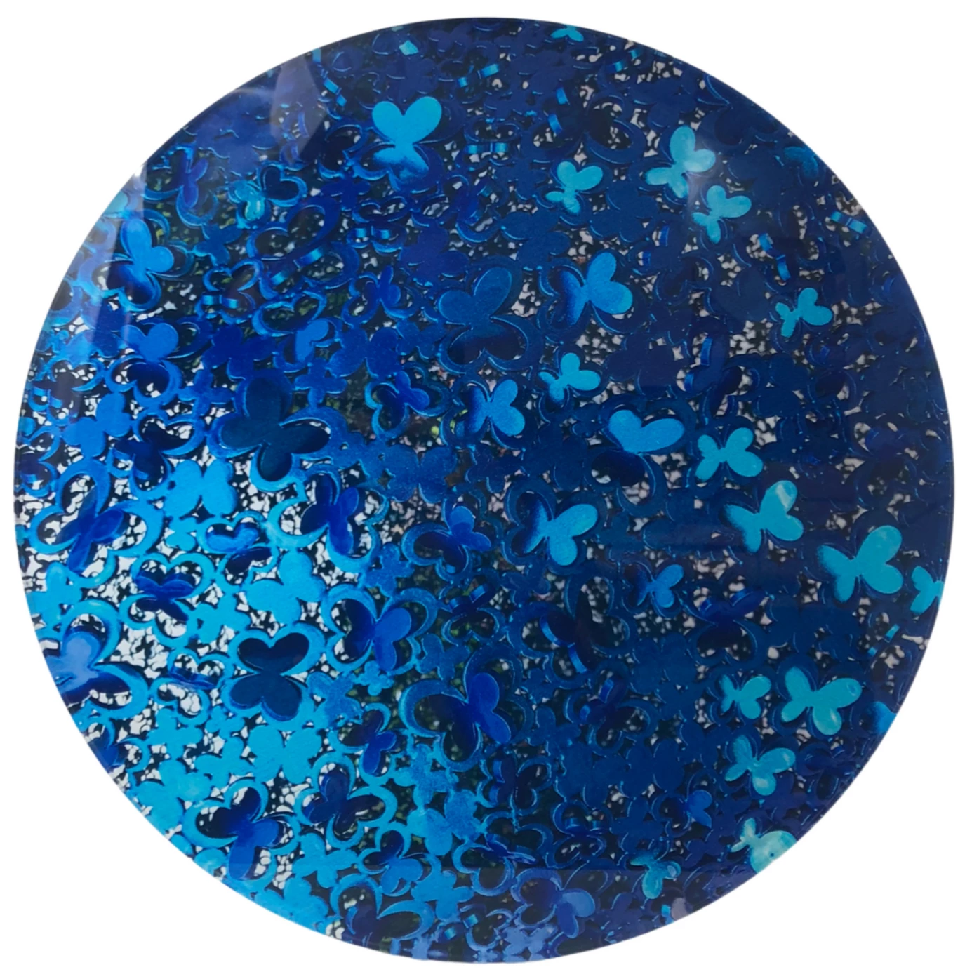 EYE CANDY SERVING BLUE BUTTERFLIES LAZY SUSAN