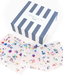 SUMMER HOSTESS GIFTS BEACH COASTER SET GRAY MALIN