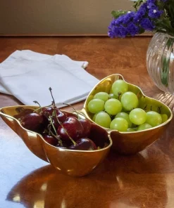 Mary Jurek SERVING BUTTERFLY BOWL GOLD