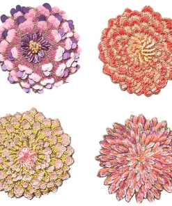 Kim Seybert DAHLIA COASTER SET