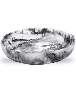 Nashi Home SERVING SWIRL RESIN ROUND BOWLS BLACK