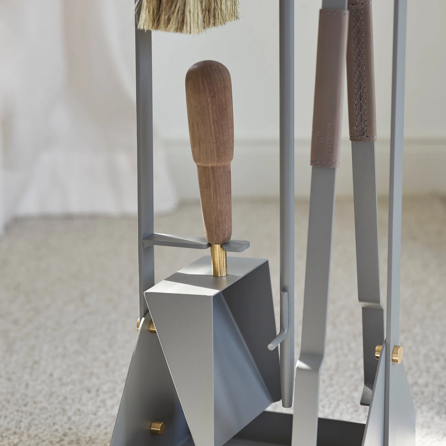 ELDVARM EMMA FIREPLACE TOOL SET PARIS GREY