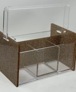 EYE CANDY SERVING UTENSILS FLATWARE CADDY | HOLIDAY EDITION | CHAMPAGNE GLITTER