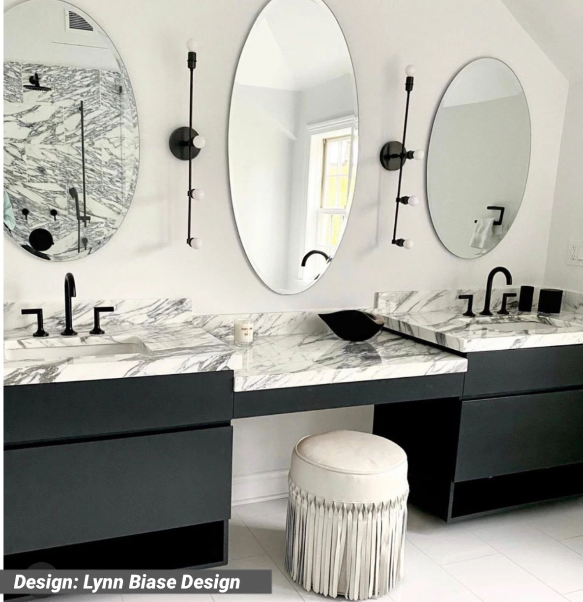 V Rugs & Home FRINGE LEATHER POUF | OYSTER NATURAL FURNITURE