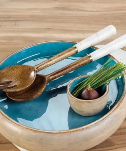 Zodax SEYCHELLES MANGO WOOD ROUND PLATTER