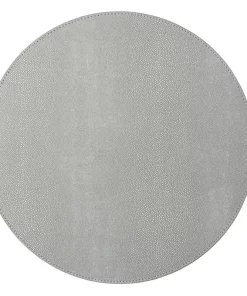 Kim Seybert SHAGREEN PLACEMAT ELEPHANT GREY THE TABLE