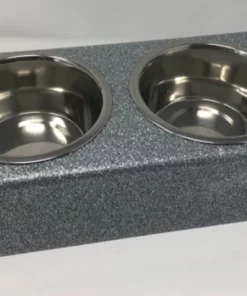 EYE CANDY EYE CANDY ACRYLIC By CH DOG BOWL | SILVER GLITTER