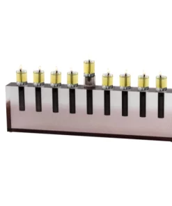 Apeloig Collection ACRYLIC MENORAH | SMOKE JUDAICA