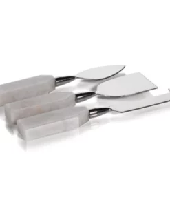 Zodax ALABASTER CHEESE KNIVES | SET OF 3 SERVING