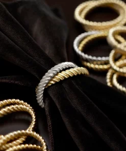 L'Objet DECO TWIST NAPKIN RING | SET OF 4 | VARIOUS THE TABLE