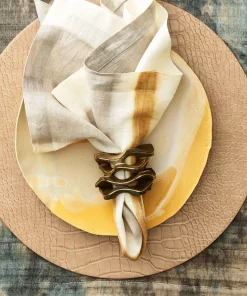Kim Seybert CROCO PLACEMAT BEIGE THE TABLE