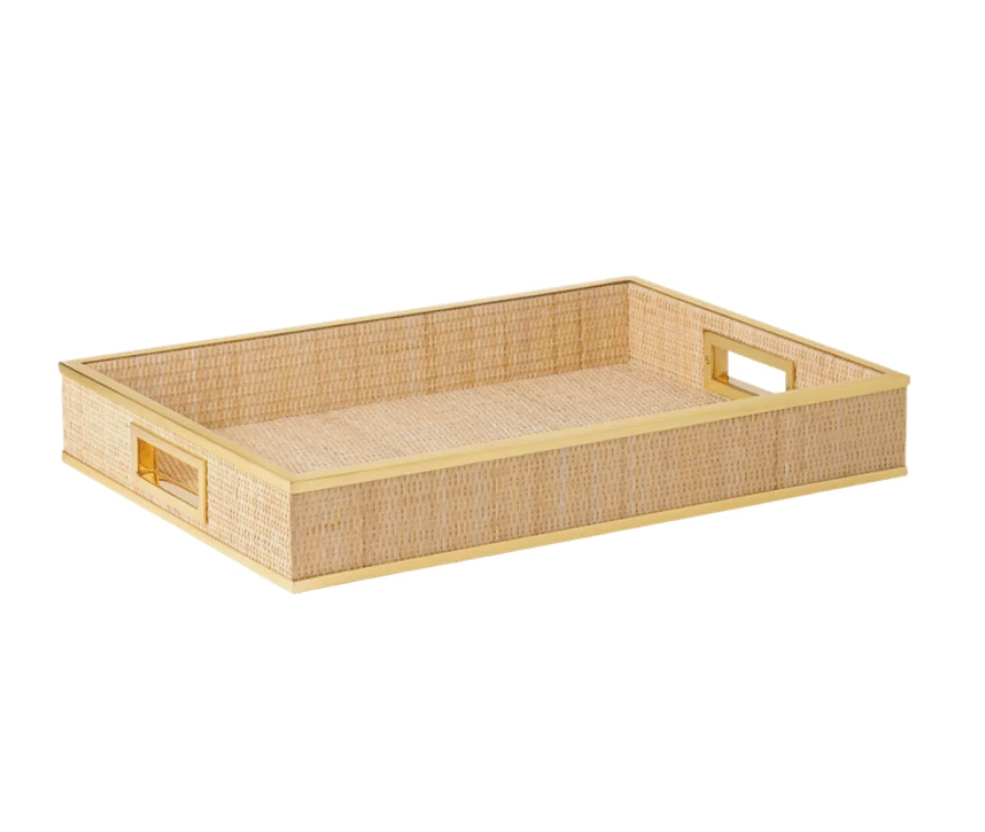 THE HOME COLETTE CANE TRAY | AERIN