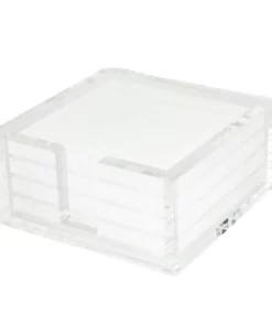 Tizo ACRYLIC COASTER SET CLEAR