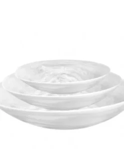 Nashi Home SWIRL RESIN EVERYDAY BOWL WHITE