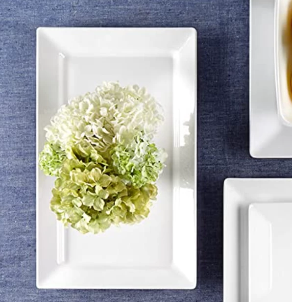 Q Squared THE SUMMER SHOP DIAMOND MELAMINE RECTANGLE PLATTER