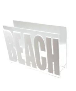 EYE CANDY MAGAZINE RACK | BEACH | WHITE BOXES & STORAGE