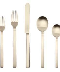 STILE ICE 5 PIECE FLATWARE | CHAMPAGNE | MEPRA