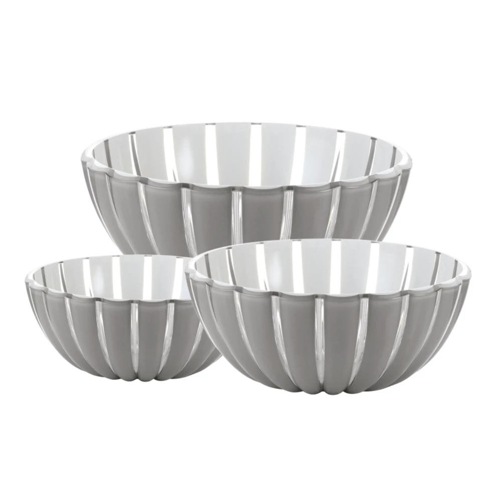 Guzzini THE SUMMER SHOP GLAZE BOWLS GREY