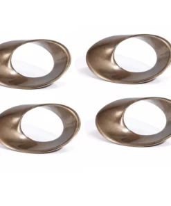 Bodrum MORGAN NAPKIN RING | BRONZE | SET 4