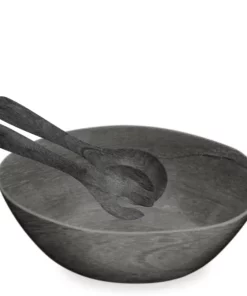 TarHong FAUX EBONY WOOD SALAD SERVER SET