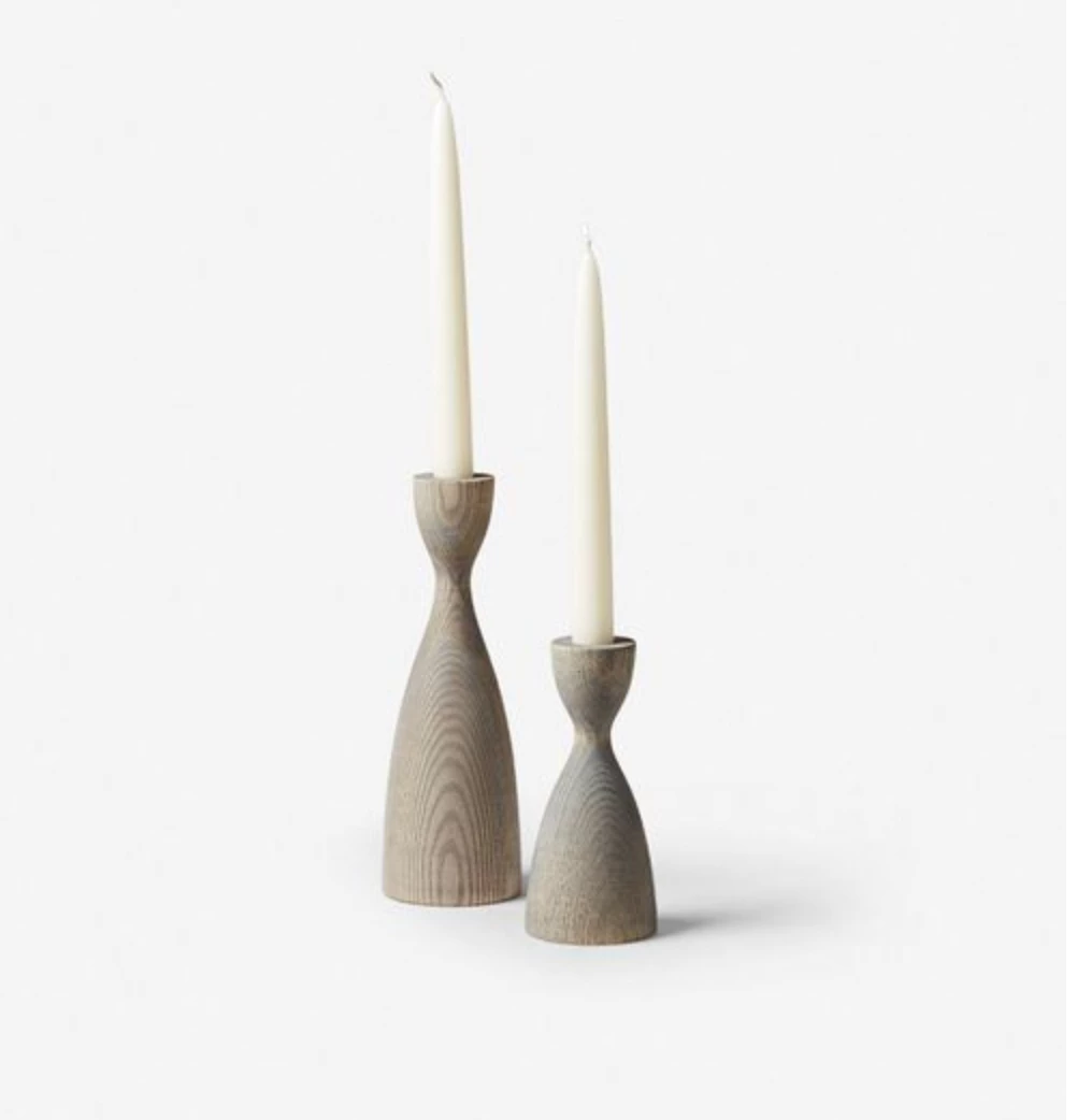 Farmhouse Pottery PANTRY CANDLESTICK SET | GREY CANDLELIGHT
