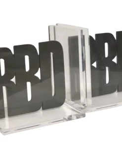 EYE CANDY INITIAL ACRYLIC BOOKENDS | CUSTOMIZEABLE BOOKS & BOOKENDS